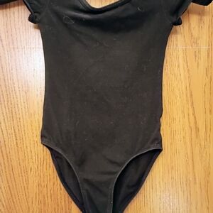 Danskin Now Black Kids Short-Sleeve Leotard